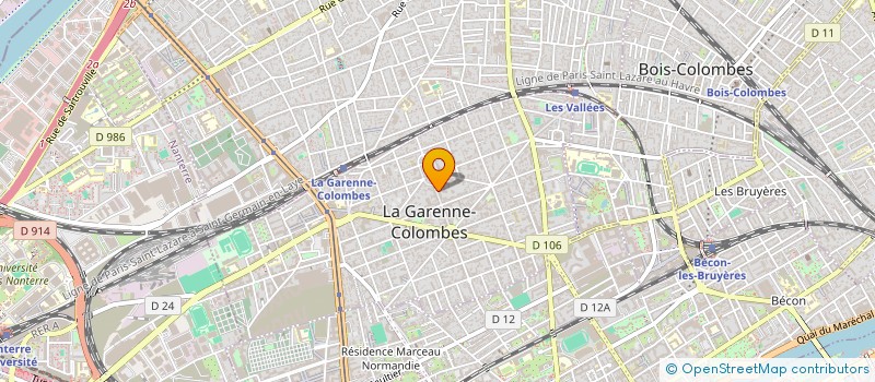 localisation de l'entreprise WIDE FIT WORLD à LA GARENNE-COLOMBES