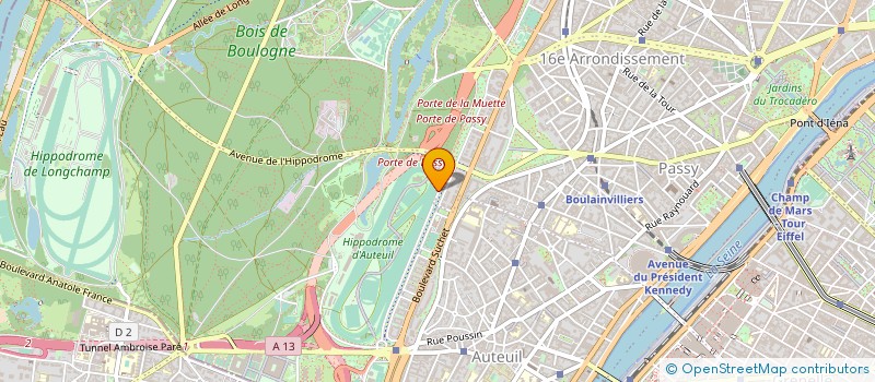 localisation de l'entreprise WIDE INT' à PARIS