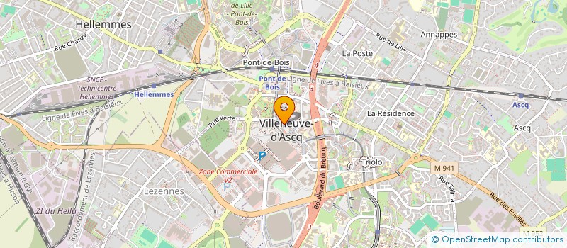 localisation de l'entreprise WIDE SHOT  VILLENEUVE-D'ASCQ