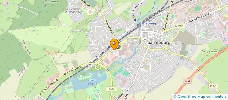 localisation de l'entreprise WIDIS à SARREBOURG