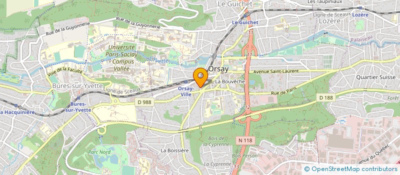 localisation de l'entreprise WIDOOO à ORSAY