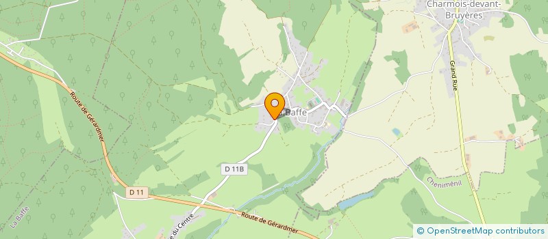 localisation de l'entreprise WIDOVE  LA BAFFE