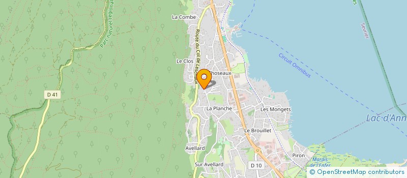 localisation de l'entreprise WIDYL  SEVRIER