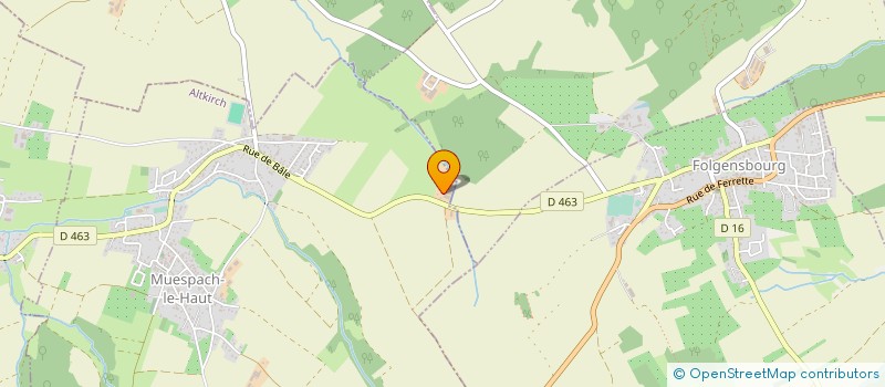 localisation de l'entreprise WIEDMER ENERGIE à MUESPACH-LE-HAUT