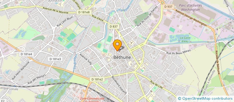localisation de l'entreprise WIEL CORP à BETHUNE