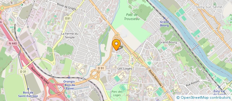 localisation de l'entreprise WIEST ELECTROMED à EVRY-COURCOURONNES