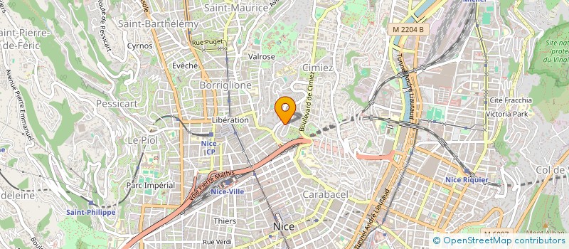 localisation de l'entreprise WIETZEL DIFFUSION à NICE