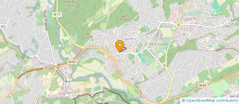 localisation de l'entreprise WIFI SYSTEM à CLAPIERS