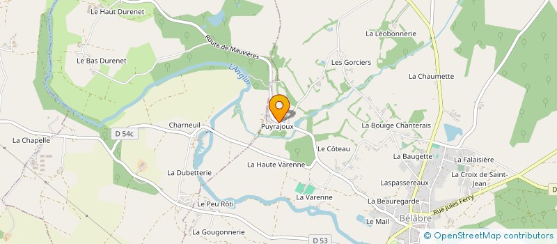 localisation de l'entreprise WIFIVE à BELABRE