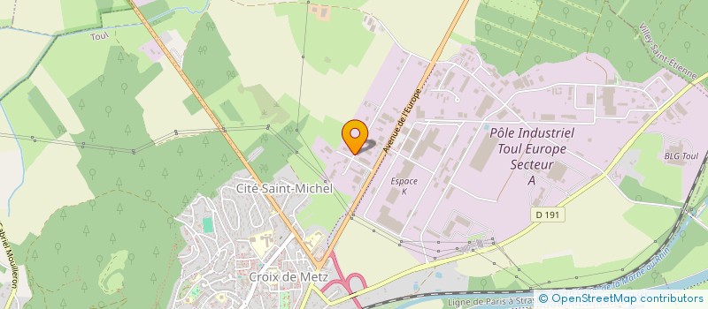 localisation de l'entreprise WIG FRANCE ENTREPRISES à TOUL