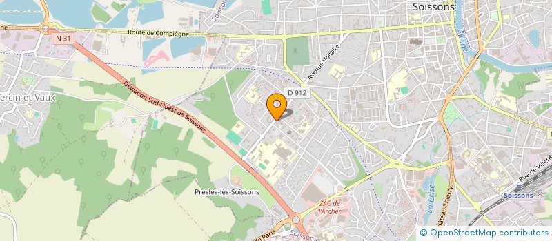 localisation de l'entreprise WIHEM à SOISSONS