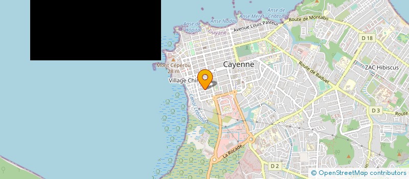 localisation de l'entreprise WII SECURITE à CAYENNE