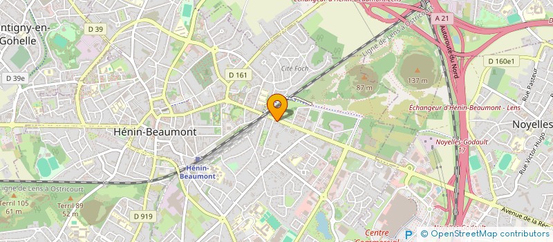 localisation de l'entreprise WIJEBA à HENIN-BEAUMONT