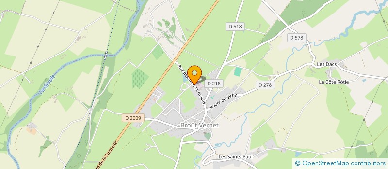 localisation de l'entreprise WIJP  BROUT-VERNET