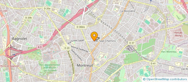 localisation de l'entreprise WIL ET GEGE à MONTREUIL
