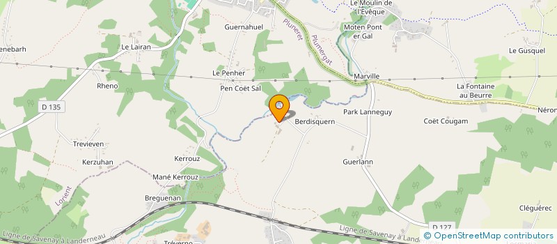 localisation de l'entreprise WIL VAN  PLOUGOUMELEN