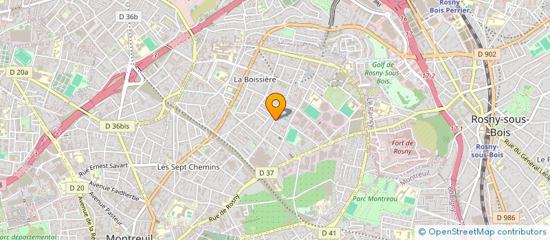 localisation de l'entreprise WILA à MONTREUIL