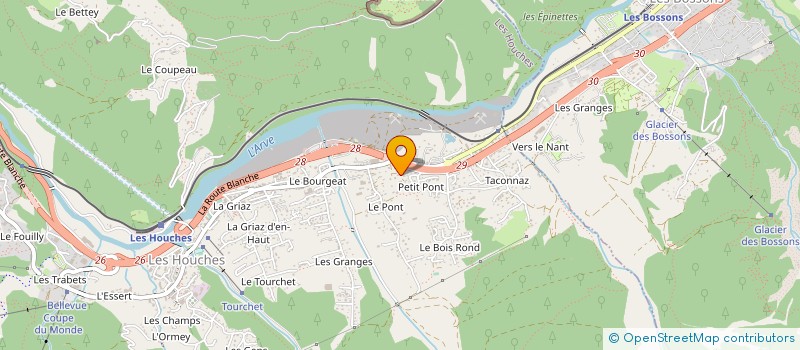 localisation de l'entreprise WILD CHILD PAYS DU MONT BLANC  LES HOUCHES