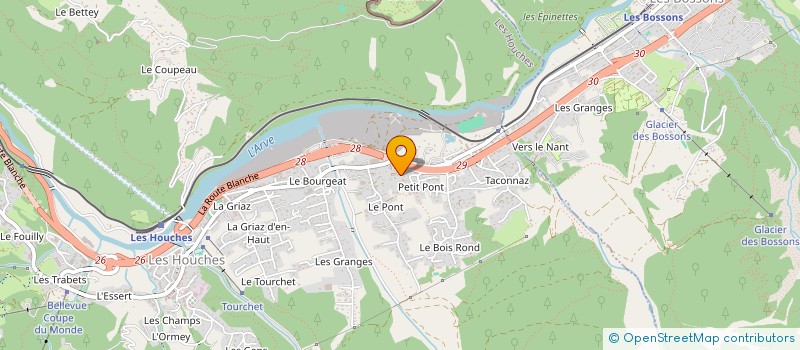 localisation de l'entreprise WILD MOUNTAIN CHALET  LES HOUCHES