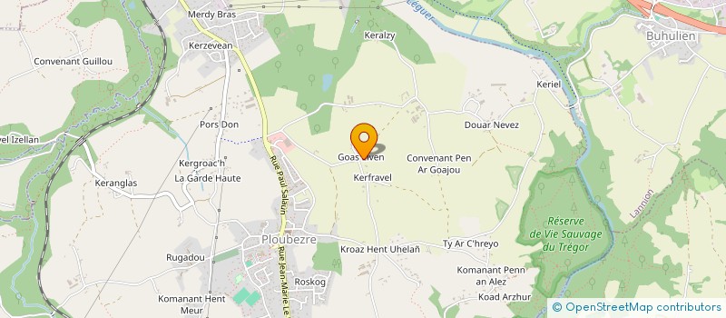 localisation de l'entreprise WILD SCREEN  PLOUBEZRE