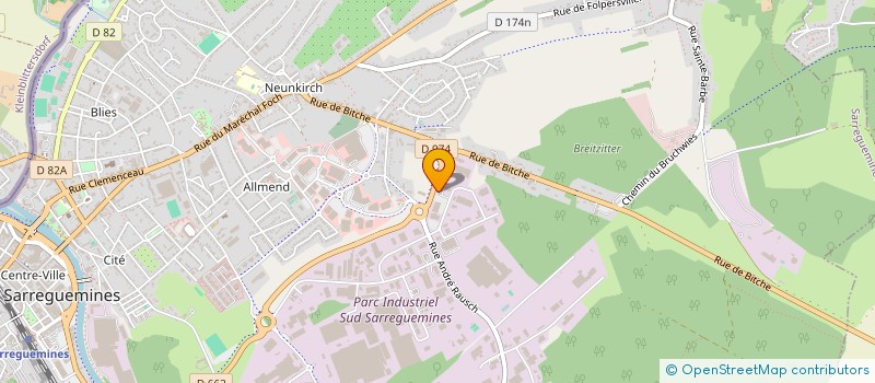 localisation de l'entreprise WILDGREY à SARREGUEMINES