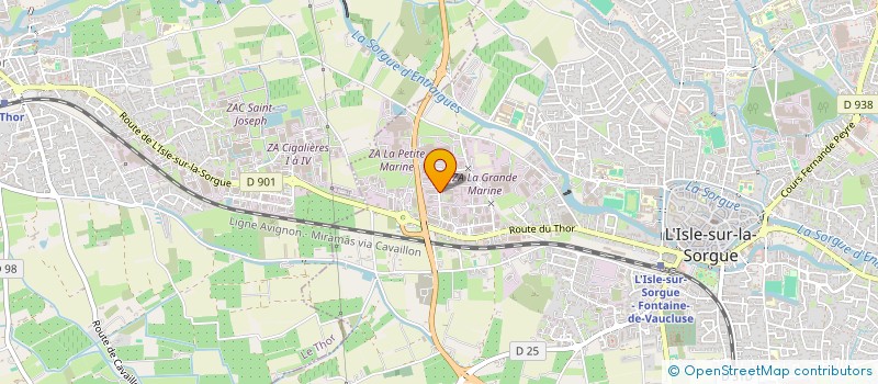 localisation de l'entreprise WILDOM  L'ISLE-SUR-LA-SORGUE