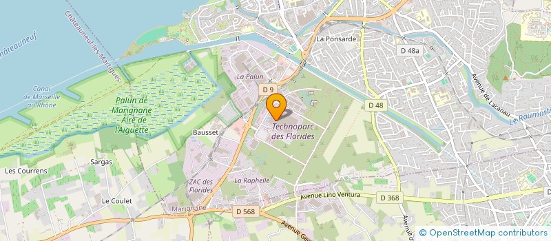 localisation de l'entreprise WILE ENVIRONNEMENT à MARIGNANE
