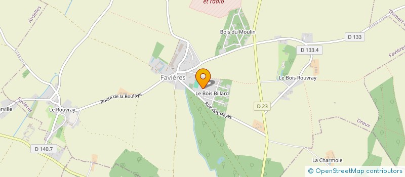 localisation de l'entreprise WILELEC à FAVIERES