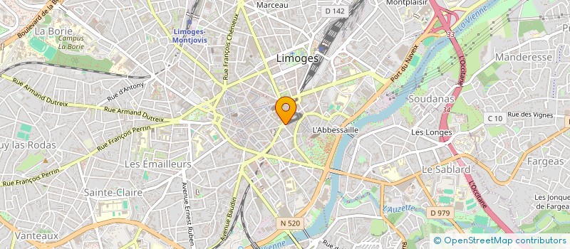 localisation de l'entreprise WILFAR à LIMOGES