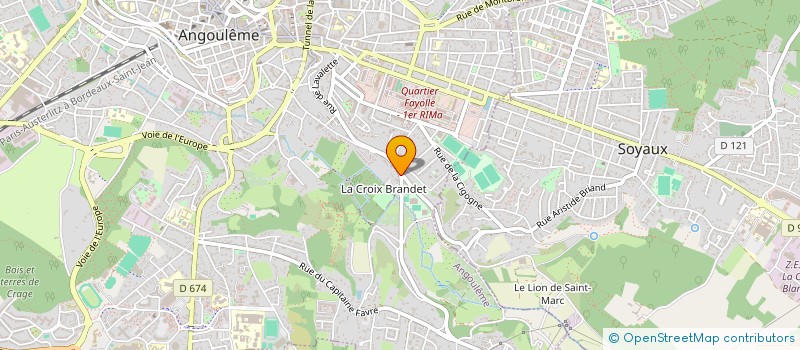 localisation de l'entreprise WILI PATRIMOINE à ANGOULEME