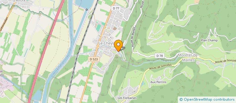 localisation de l'entreprise WILK FILMS  CRETS EN BELLEDONNE