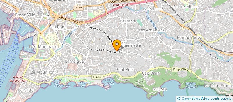 localisation de l'entreprise WILL  TOULON