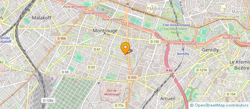 localisation de l'entreprise WILL-BRIDGE à MONTROUGE