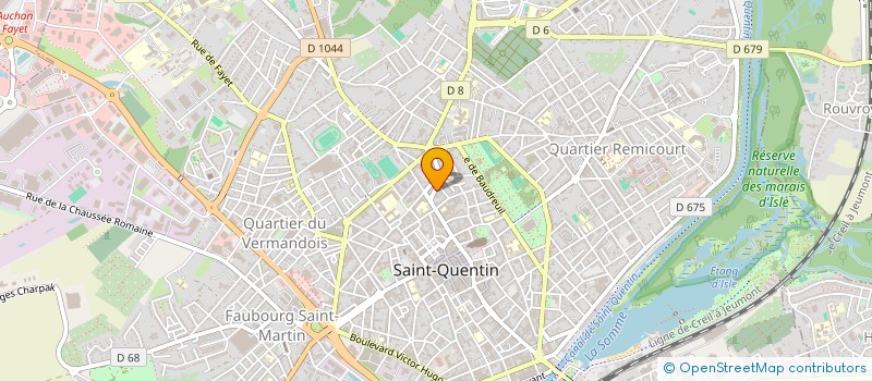 localisation de l'entreprise WILL CHAUFFAGE à SAINT-QUENTIN