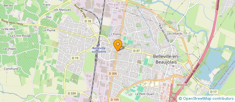 localisation de l'entreprise WILL-DEV à BELLEVILLE-EN-BEAUJOLAIS