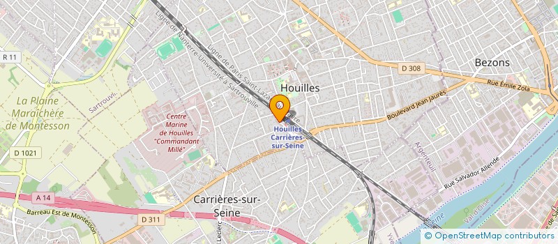 localisation de l'entreprise WILL DRIVE  HOUILLES