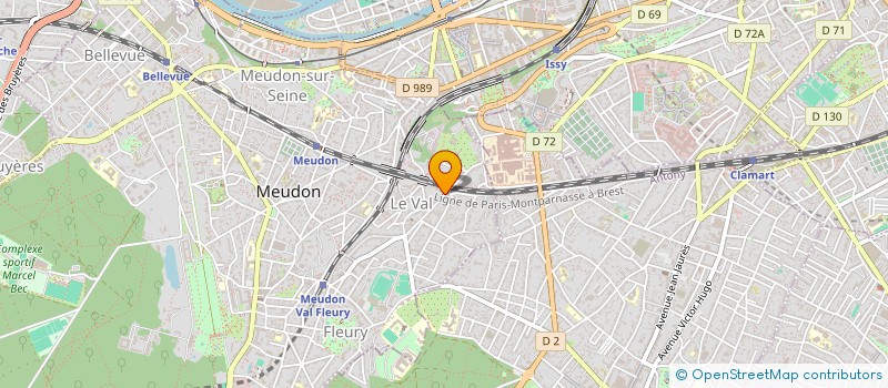 localisation de l'entreprise WILL SERVICES à MEUDON