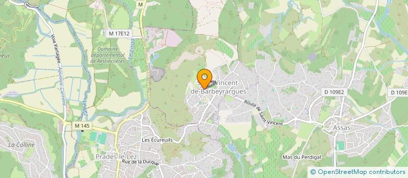 localisation de l'entreprise WILLEME  SAINT-VINCENT-DE-BARBEYRARGUES
