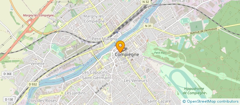 localisation de l'entreprise WILLEMS - CUIRS ET PEAUX à COMPIEGNE