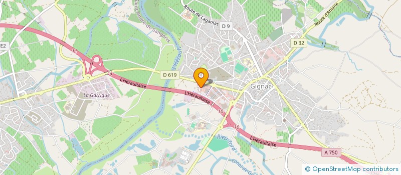 localisation de l'entreprise WILLENA ET THOMARISSE  GIGNAC