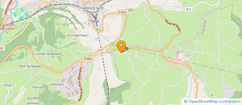 localisation de l'entreprise WILLIAM CANTEIRO  CAPDENAC