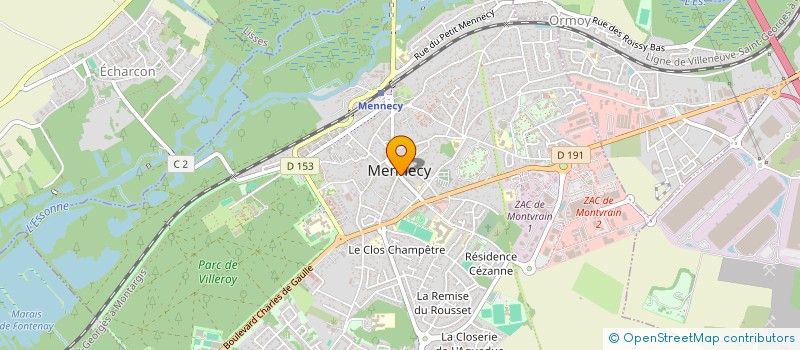 localisation de l'entreprise WILLIAM IMMOBILIER à MENNECY