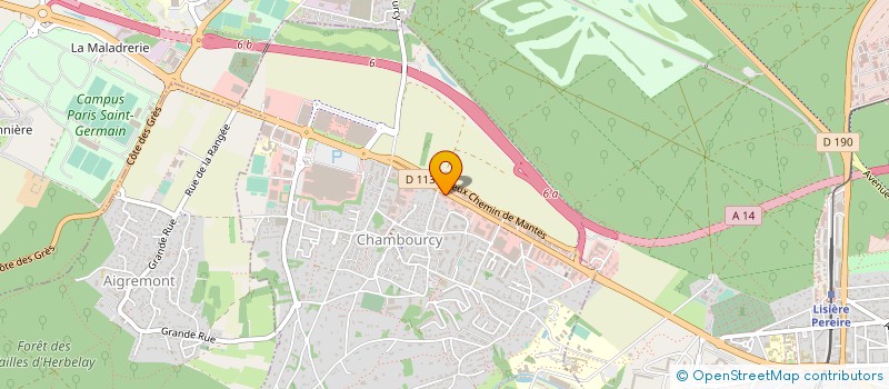 localisation de l'entreprise WILLIAM PERREAULT à CHAMBOURCY