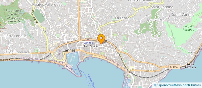 localisation de l'entreprise WILLIAM'S SNC à CANNES