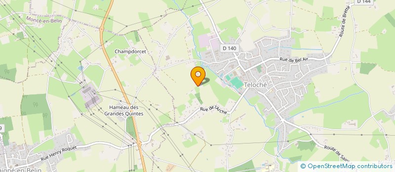 localisation de l'entreprise WILLIAM SARAZIN TRAITEUR  LE MANS