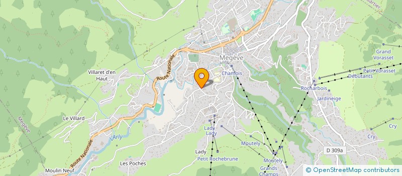 localisation de l'entreprise WILLIAMS  MEGEVE