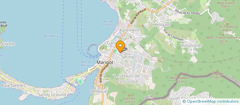 localisation de l'entreprise WILLIAMS INC CHARTERS  SAINT MARTIN