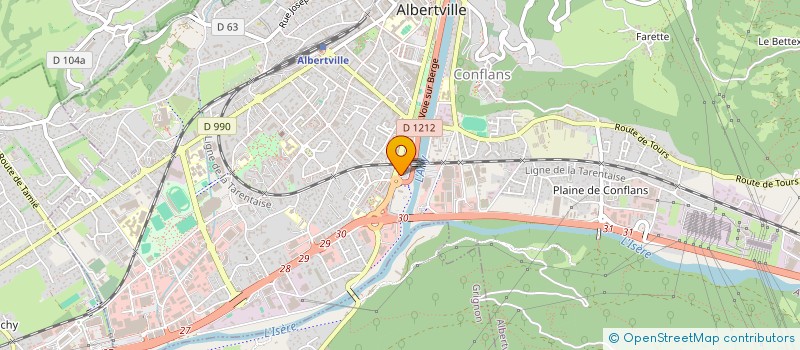 localisation de l'entreprise WILLINVEST FR  ALBERTVILLE