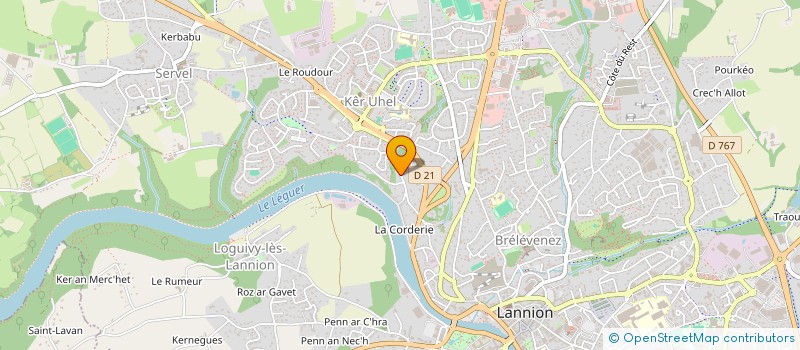 localisation de l'entreprise WILLISA  LANNION