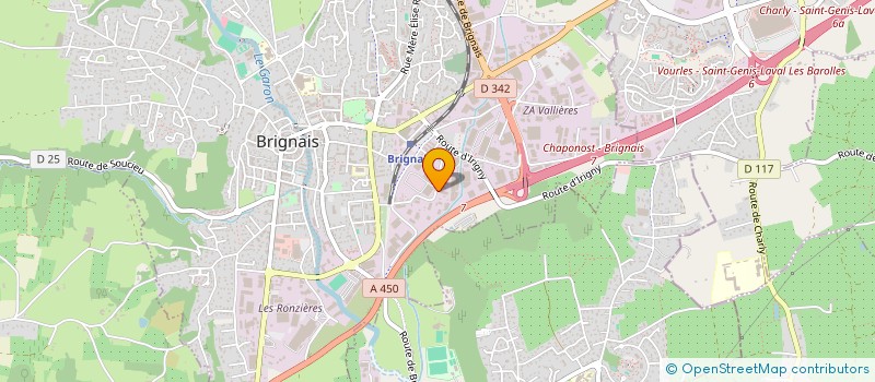 localisation de l'entreprise WILLO à BRIGNAIS